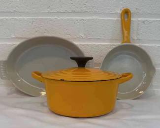 Vintage Le Creuset Yellow Pots Pans Yellow
