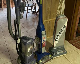 Variety of vacuums 