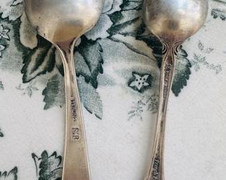 Items 104: 2 Sterling spoons $45