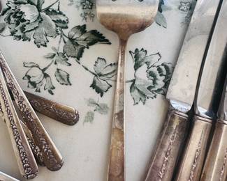 Item 101: Sterling silver large fork marked towle