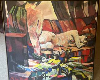 Item 30- Original painting by Curt Stocking $268
Painting : 41-1/4”x43-1/4”