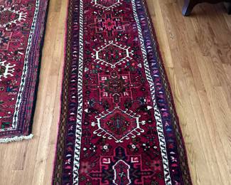 Item 90: handwoven - beautiful rich colors - coordinates with 2 other runners pictured & sold separately $598