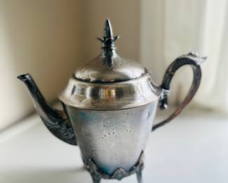 Item 95: Silver plate tea pot $109