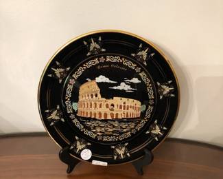 24k gold plated decorating dish - made in Italy