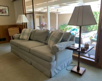 woven clothing sofa. down filled.                                           
clean and very good condition