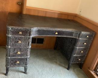 retro executive  solid wood desk