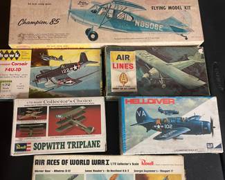 Airplne Models Guillows, Revell, etc