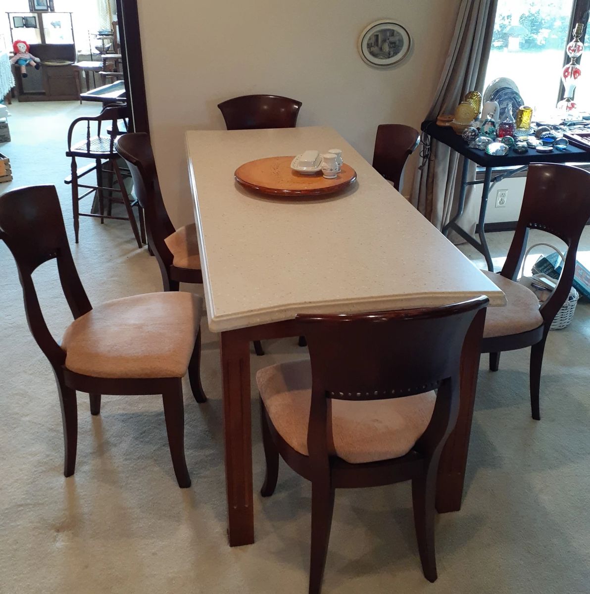 dinning table, chairs