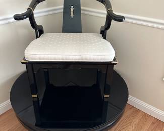 Century Chair CompanyAsian Black Lacquered Chair