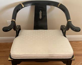 Century Chair CompanyAsian Black Lacquered Chair