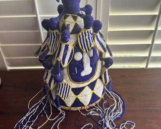 African Yoruba Ceremonial Beaded Crown