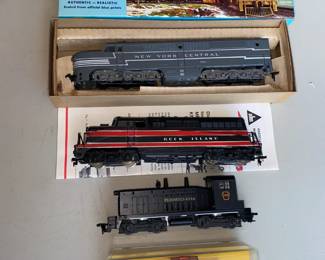 Assortment of HO Scale Train Diesel Locomotives 