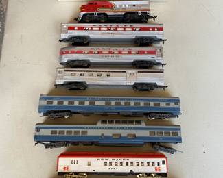 HO Scale Collection of Passenger Train Cars. SANTA FE, NEW HAVEN, Baltimore & Ohio & More