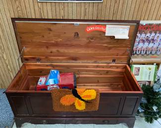Inside view of Lane Cedar Chest
