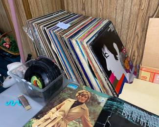 Assortment of 45's & 78 LP Records 