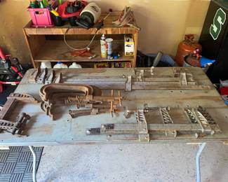 Williams Large C-Clamps, Commercial Fisher Body Automotive Wood Bar Clamps in 3 Different Sizes   