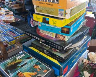 Vintage 1960's Era Board Games and Puzzles 