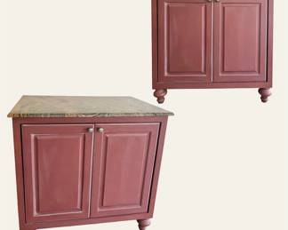 Marble top cabinet