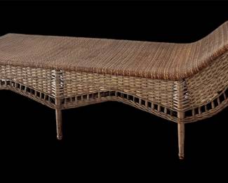 rattan lounger