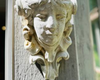 Pair of Cement Sconce Planters 