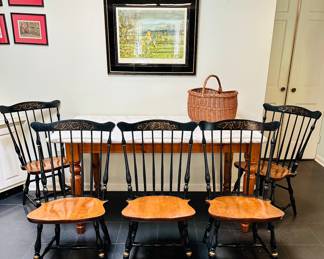 Hitchcock New London Black Harvest Chairs