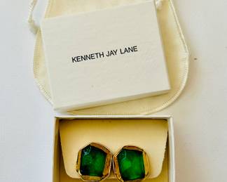 Vintage Kenneth J. Lane clip-on earrings