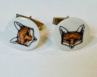 Fox cufflinks