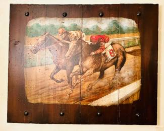 Large painting on board