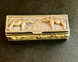 Silver chased box
