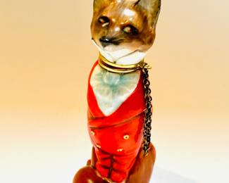 Staffordshire Chelsea Figurine Co Perfume bottle