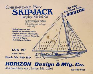 Horizon Designs Vintage Skipjack boat model