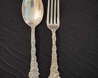 Gorham “Versailles” Forks and Spoons. 22 pieces available (10 forks, 12 spoons)