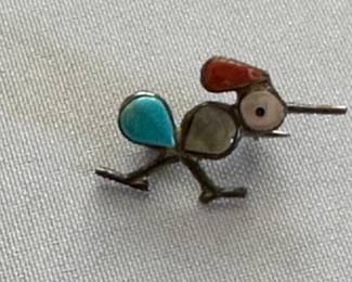 Zuni bird pin