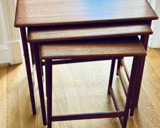 Rasmus Solberg for Westnova.  Made in Norway.  Stacking tables - set of 3