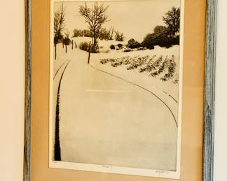 Peter Milton. Etching “February First”