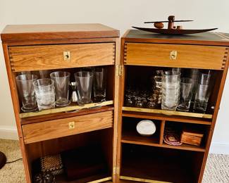 Vintage Teak Captains Bar 