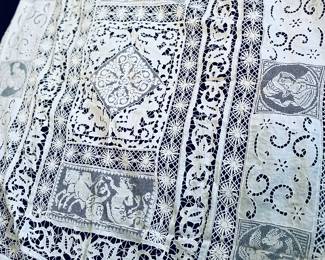 Antique table linens