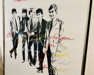 Robert Robinson Rolling Stones Print by RFA Decor.  Approx 4’ wide x 5’ tall.