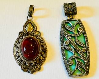 Marcasite pendants