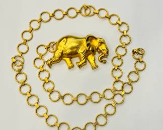 Vintage Doreen Ryan elephant belt