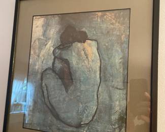 Picasso print - framed