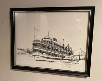 Framed/signed/numbered lithograph