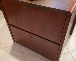 2-drawer wood file cabinet 