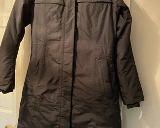 NORTH FACE - coat with faux fur trimmed hood - women's size L