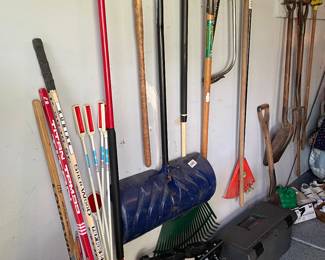 Garden tools, hockey sticks, driveway markers - get ready for the snow