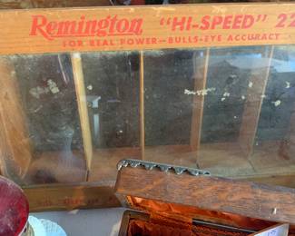 Vintage Remington store display case. 