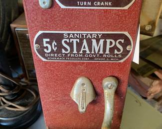 1950’s Schermack 5 cent stamp machine. 