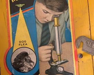 Vintage Gilbert Kids Microscope Set. 