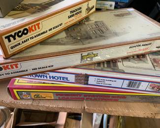 HO Scale Train Set Buildings. 