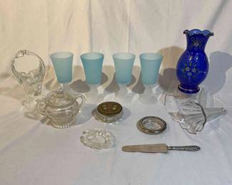 Blue and White Glass